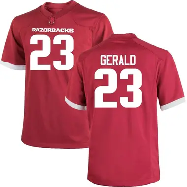 Dorian Gerald Men's Arkansas Razorbacks Cardinal Football College Jersey - Game